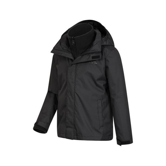 Mountain Warehouse Kinder/Kids Fell 3 in 1 Jas (Zwart) - Image 3