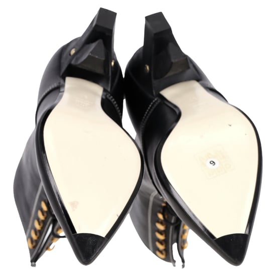 Loewe Enkellaarsjes met Veters in Zwart Leer - Image 6