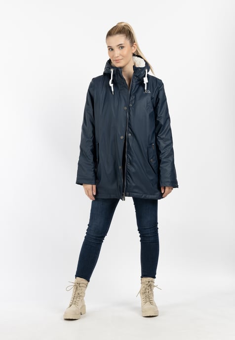 ICEBOUND Regenjas met teddy voering Dames marine - Image 2