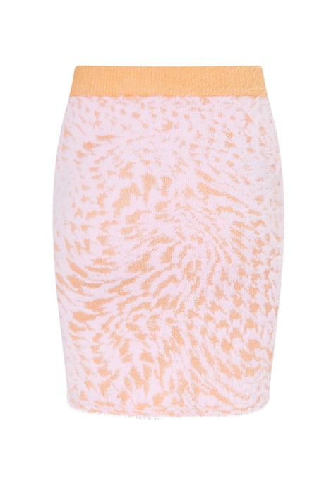 Mymo gebreide rok Dames roze oranje - Image 2