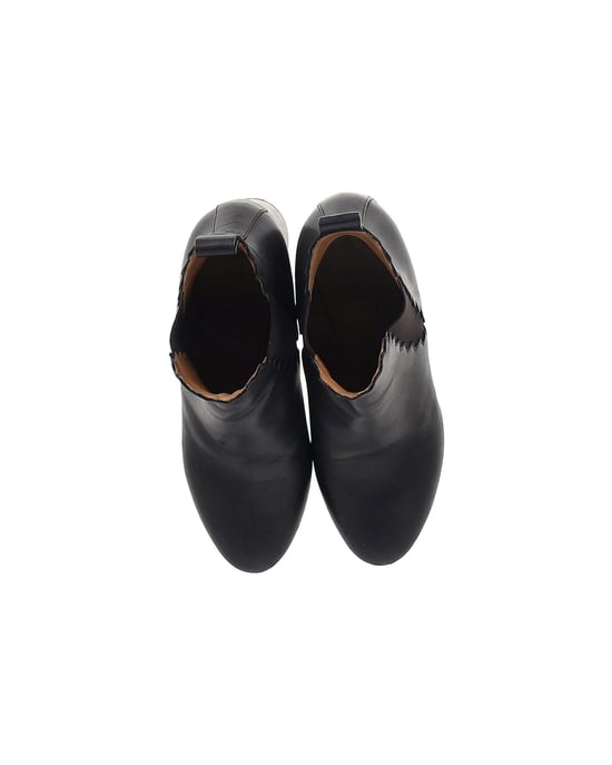 Chloé Scalloped Chelsea Boots in Zwart Leer - Image 6