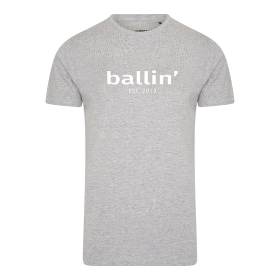 Ballin Est. 2013 Tee SS Tapered Fit Shirt Grijs - Image 1
