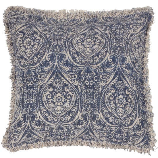Paoletti Durelle Damask Fringed Cushion Cover