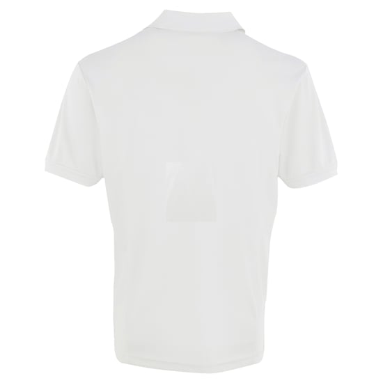 Premier Heren Coolchecker Pique korte mouw Polo T-Shirt (Wit) - Image 2