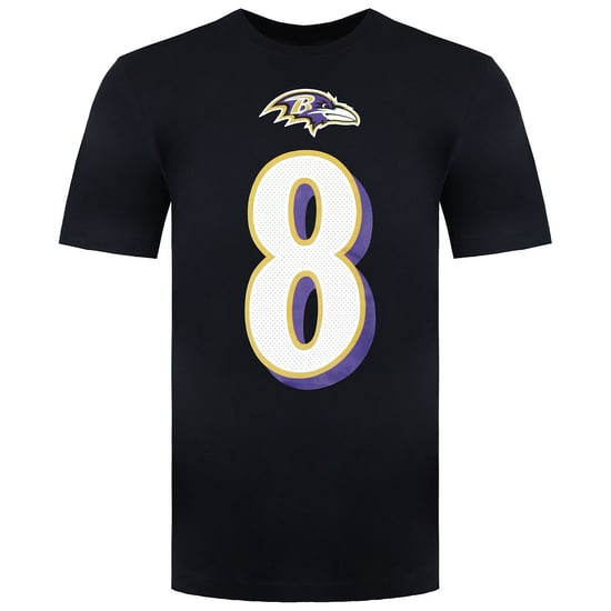 Nike NFL Baltimore Ravens 8 Lamar Jackson Heren T-shirt - Image 1