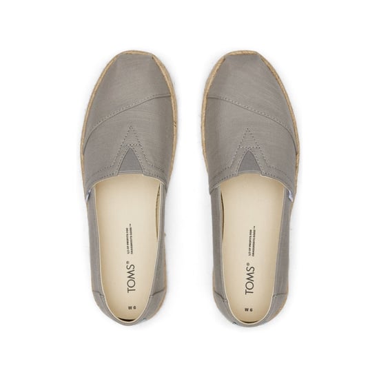 TOMS Alpargata Touw 100% Katoen Dames Espadrilles Drizzle Grijs - Image 4
