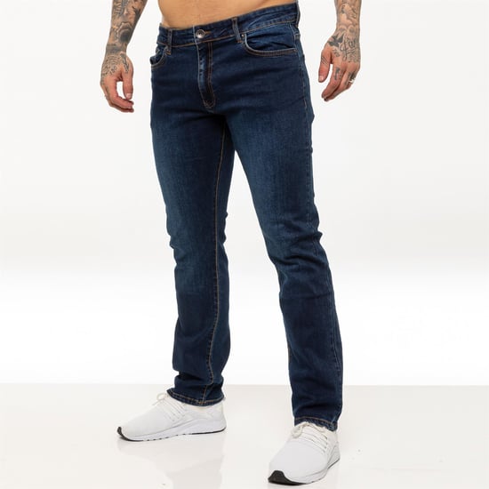 Kruze Heren Rechte Benen Stretch Jeans - Image 1