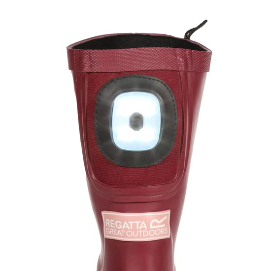 Regatta Childrens/Kids Fairweather Shine Brite Light Wellington Boots (Dark Pimento/Peony)
