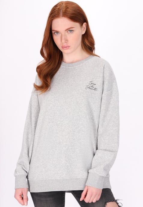 Dreimaster Sweatshirt Dames grijs melange - Image 3