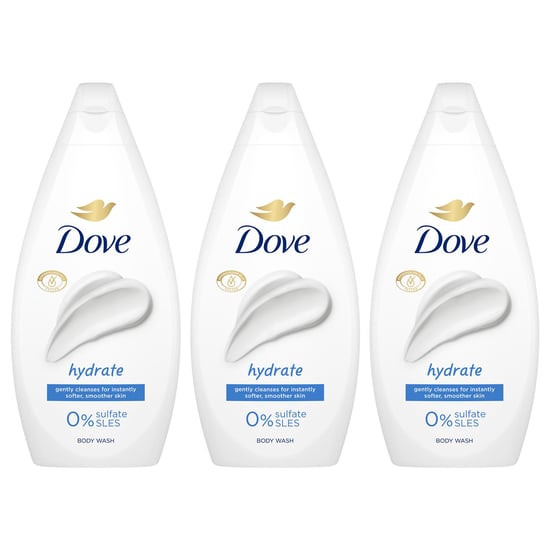 Dove Hydrate Body Wash 0% Sulfate SLES for Softer & Smoother Skin 450ml, 3 Pack