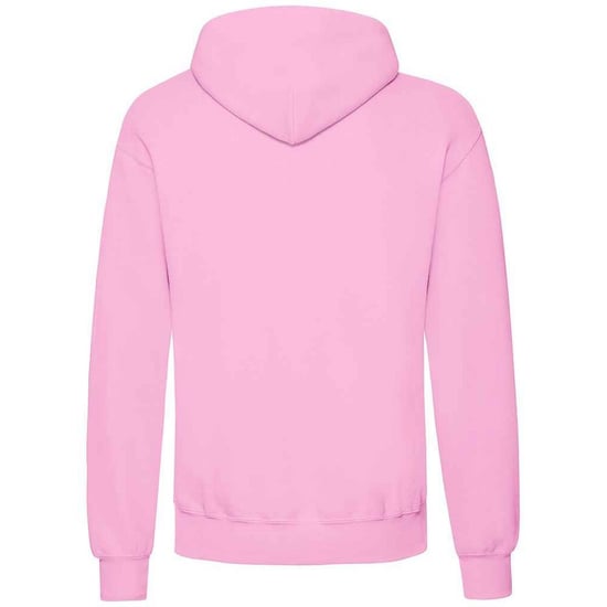 Fruit of the Loom Volwassenen Unisex klassiek sweatshirt met capuchon (Lichtroze) - Image 2
