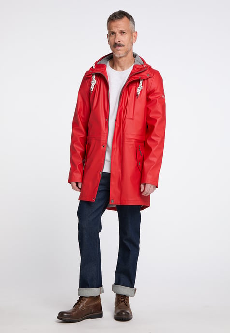 Schmuddelwedda Mackintosh bridgeport Heren Rood-271 - Image 4