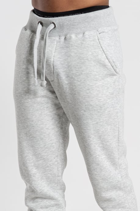 Light Grey Cotton Blend Joggers - Image 4