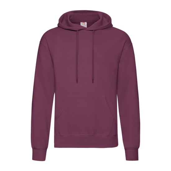 Fruit of the Loom Lichtgewicht uniseks Adult Polycotton Hoodie (Bourgondië) - Image 1