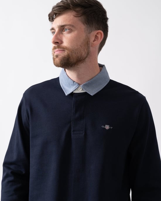 GANT Mens Regular Fit Chambray Heavy Rugger - Image 3