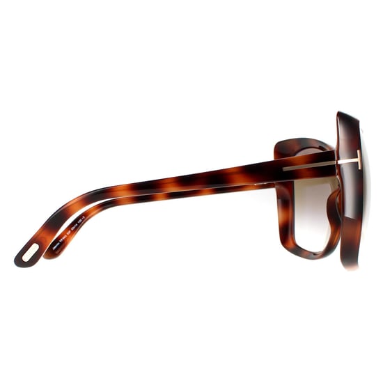 Tom Ford Butterfly Womens Blonde Havana Brown Gradient FT0943 Jasmin Sunglasses