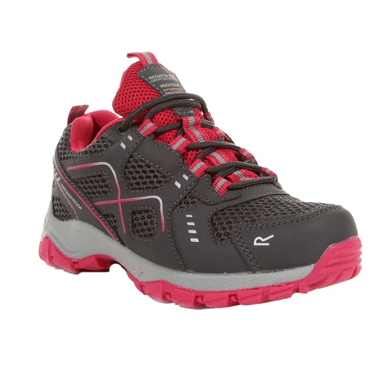 Regatta Childrens/Kids Vendeavour Walking Shoes (Granite/Pink Potion)