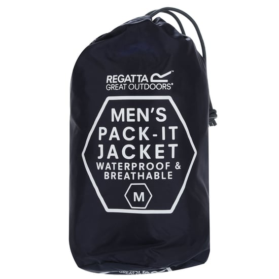 Regatta Mens Pack It III Waterproof Jacket (Navy)