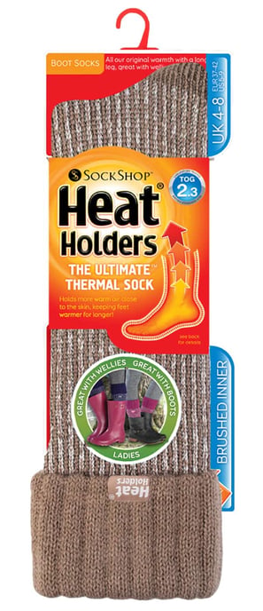 Heat Holders - Thermische wintersokken voor dames - Beige - Image 2