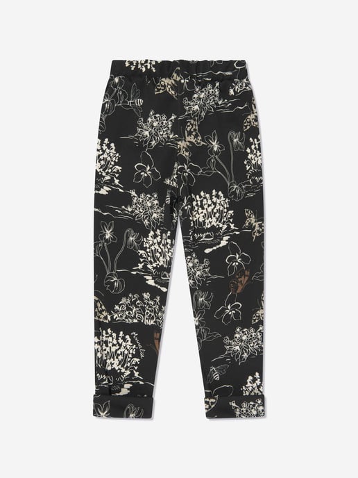 Monnalisa Girls Punto Milan Leggings in Black
