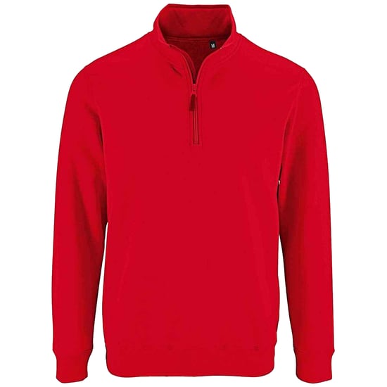 SOLS Heren Stan Zip Staande Kraag Trui (Rood) - Image 1