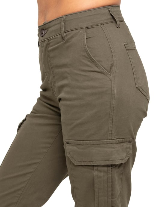 Enzo | Dames Stretch Cargo Jeans - Image 4