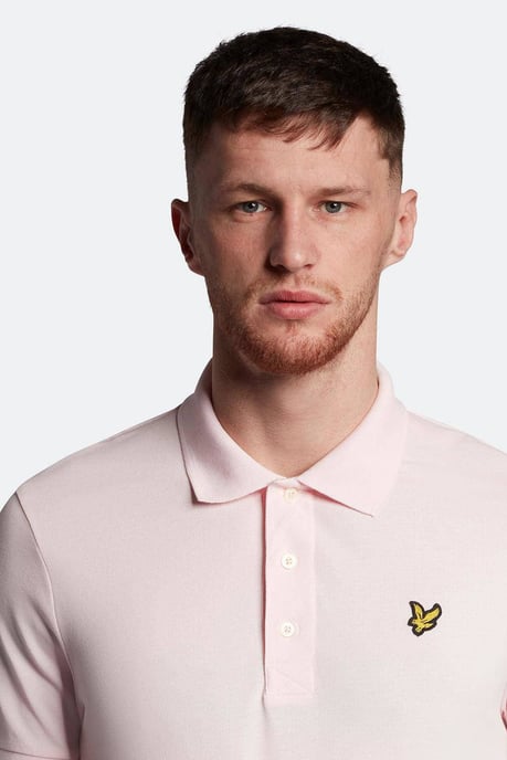 Lyle & Scott Polo SS Plain Polo Shirt Roze - Image 3