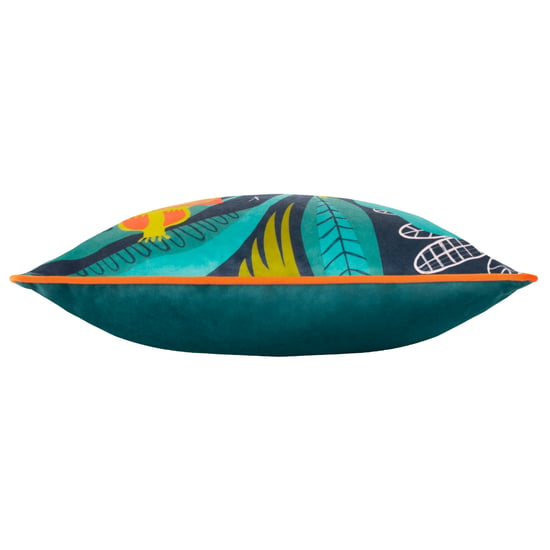 Kate Merritt Lion Piped Velvet Feather Filled Cushion