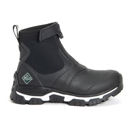 Muck Laarzen Apex Mid Zip Rubber Zwart/Wit Wellington Laarzen - Image 6