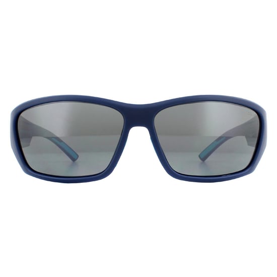 Bolle Rectangle Mens Matte Navy Petrol HD Polarized TNS Gun Sunglasses