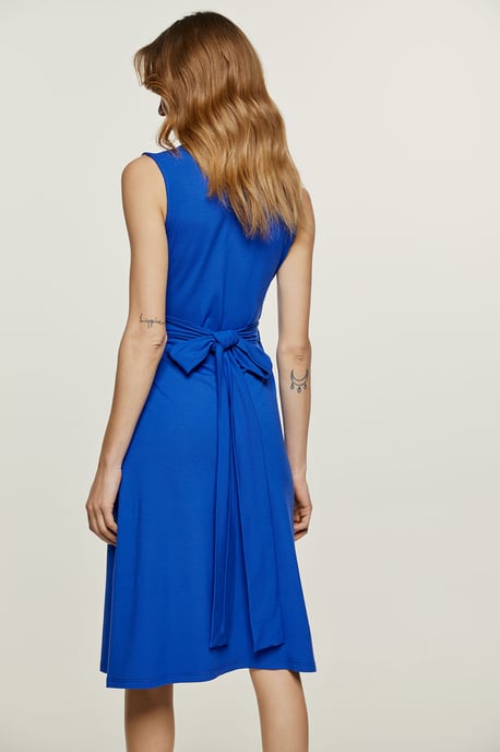 Royal Blue Jersey Empire Line Dress