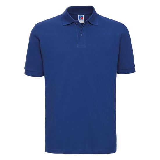 Russell Heren 100% Katoenen Korte Mouw Poloshirt (Helder Koninklijk) - Image 1