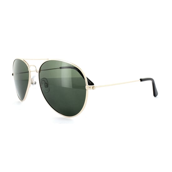 Polaroid Aviator Unisex Gold Green Polarized Sunglasses