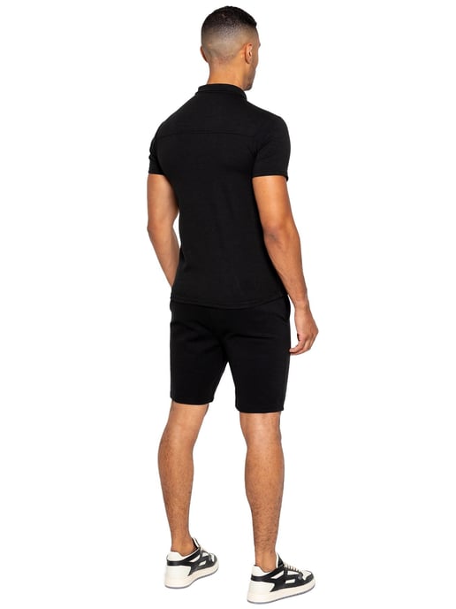 Enzo | Heren Polo Trainingspak Set - Zwart - Image 3