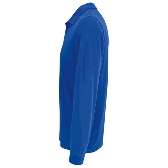 SOLS Unisex Prime Pique Polo voor volwassenen met lange mouwen (Koningsblauw) - Image 2