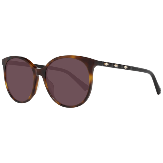Swarovski ronde dames donkere havana bruine gradiënt zonnebril - Image 1