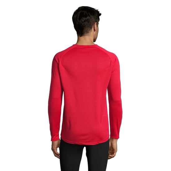 SOLS Heren Sportief T-Shirt met lange mouwen (Rood) - Image 2
