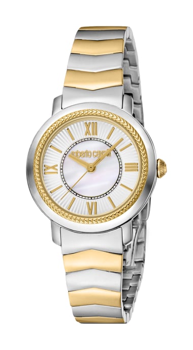 RC5L056M0085 Roberto Cavalli 4894626219306 Women Quartz Stainless Steel Silver & White MOP Stainless Stee l5 ATM 30 mm - Image 1