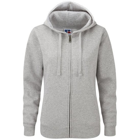 Russell Heren Authentieke Sweatshirt met volledige ritssluiting / Hoodie (Licht Oxford) - Image 1
