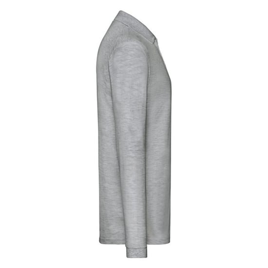 Fruit of the Loom Heren Premium Heather Poloshirt met lange mouwen (Atletische Heide Grijs) - Image 3