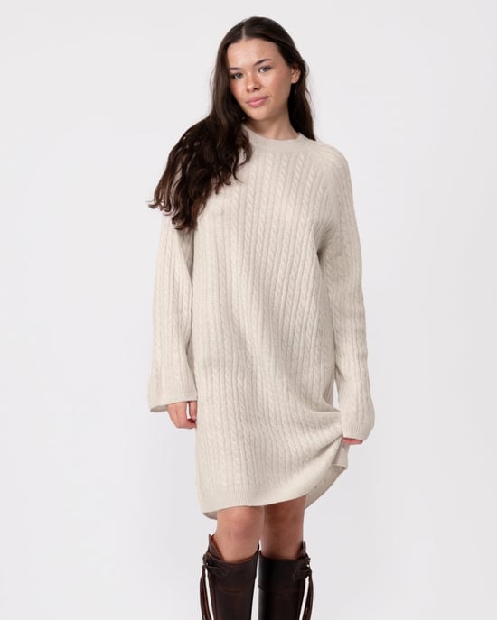 Tommy Hilfiger Cable Knit Womens Sheer Jumper Dress - Image 2