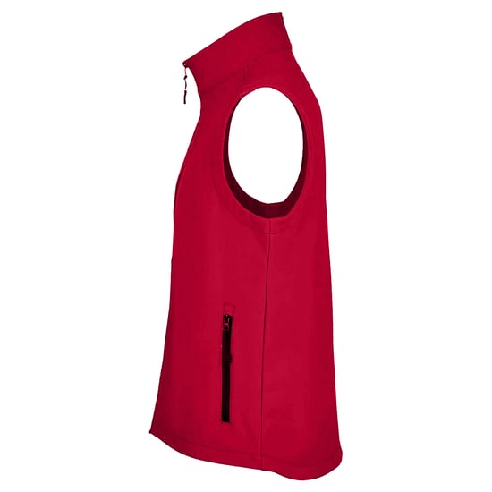 SOLS Unisex Race Softshell Gilet voor volwassenen (Peperrood) - Image 3