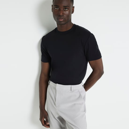 River Island Mens Plisse Shorts Grey Regular Fit