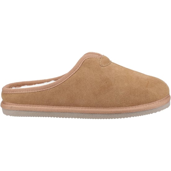Hush Puppies Conrad Suède Herenslippers Tan - Image 5