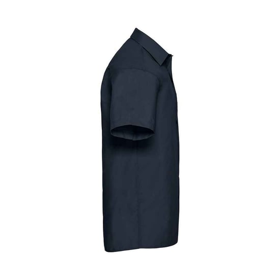 Russell Collection Heren Poplin Easy-Care Formeel Overhemd met Korte Mouwen (Franse marine) - Image 3