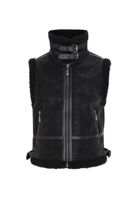 Dreimaster Waistcoat Dames zwart - Image 1