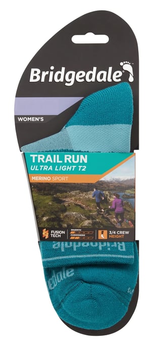 Bridgedale - Dames Ultralight Merino Sokken - Teal - Image 2