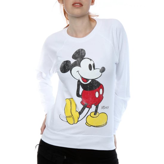 Disney Dames/Dames Mickey Mouse Classic Kick Sweatshirt (Wit) - Image 3