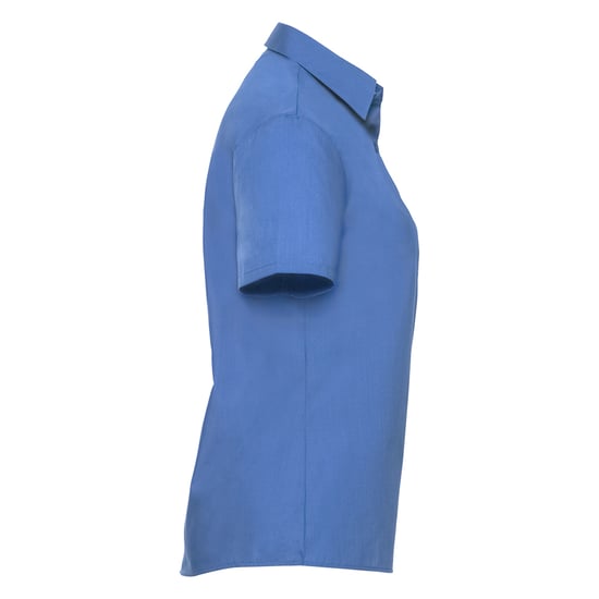 Russell Collection Dames/Dames Klassiek Polycotton Easy-Care Overhemd met Korte Mouwen (Bedrijfsblauw) - Image 3