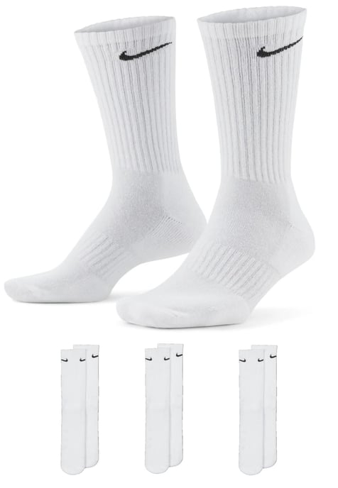 Nike Everyday Cushion Crew Trainingssokken 3 paar in wit - Image 1